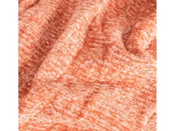 Manta plaid rosa salmón 130x170cm SAVORA - SACASA