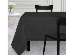 Mantel cuadrado 180x180 cm VENICE negro, por Soleil d'Ocre
