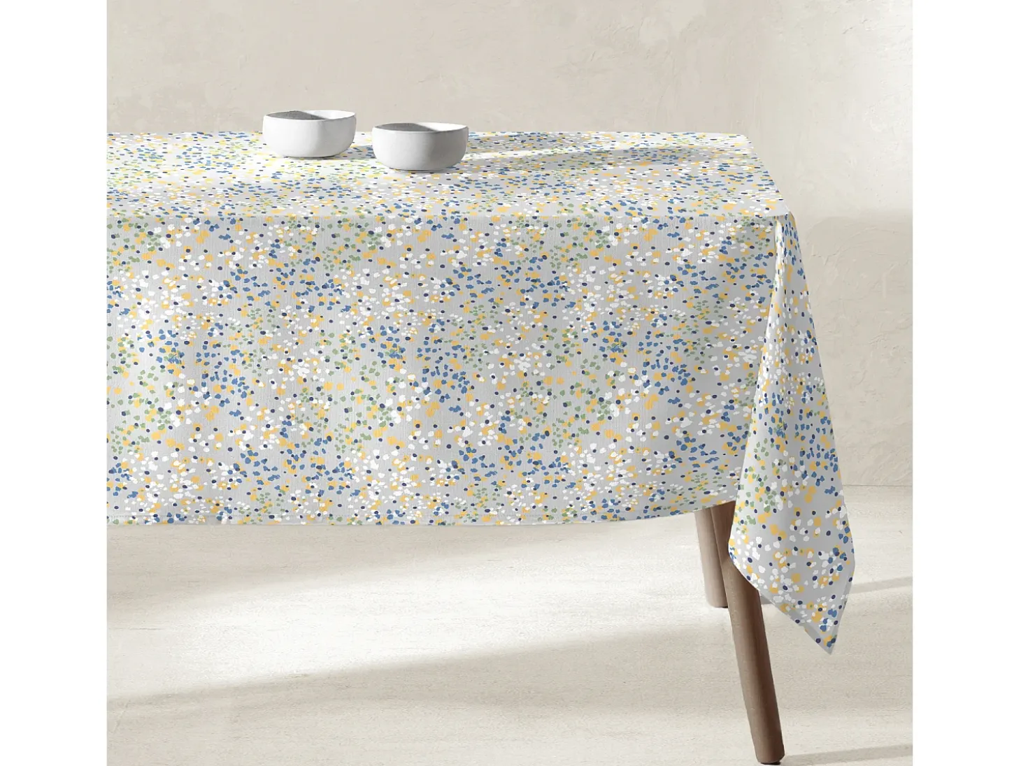 Mantel de resina antimanchas azul 100x135 cm JAVA - SACASA