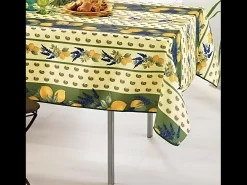 Mantel Provenzal rectangular o redondo de poliéster antimanchas Lima 150 x 240 cm