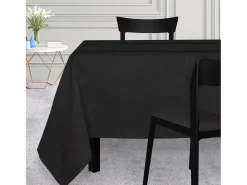 Mantel rectangular 150x250 cm VENICE negro, por Soleil d'Ocre