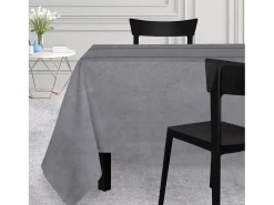 Mantel rectangular 150x300 cm VENISE gris, por Soleil d'Ocre