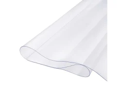 Mantel SucceBuy Protector de Mesa en PVC 137 X 137 CM, Protector de Escritorio en Plástico Transparente 0.2CM de Grosor