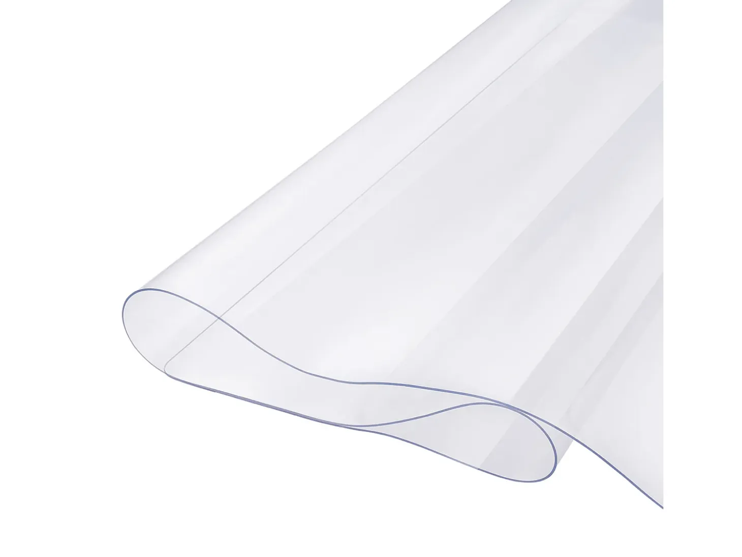 Mantel SucceBuy Protector de Mesa en PVC 137 X 137 CM, Protector de Escritorio en Plástico Transparente 0.2CM de Grosor