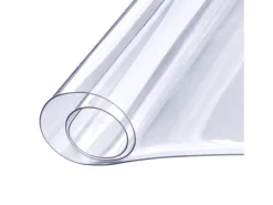Mantel Transparente SucceBuy Protector de Mesa de PVC de 46 x 91 cm, Cubierta de Pl谩stico Transparente para Escritorio, 1,5 mm de Grosor
