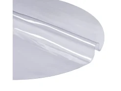 Mantel Transparente SucceBuy Protector de Mesa de PVC, Cubierta de Escritorio Redonda de Plástico Transparente de 123 cm, 1.5 mm de Grosor