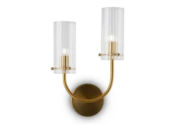 Maytoni Arco Aplique Neoclásico Latón, Pantalla Vidrio