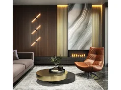 Maytoni Axis Aplique moderno Up & Down negro 3000K