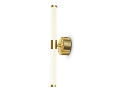 Maytoni Axis Moderna lámpara de pared LED integrada dorada, 3000 K, pantalla acrílica esmerilada