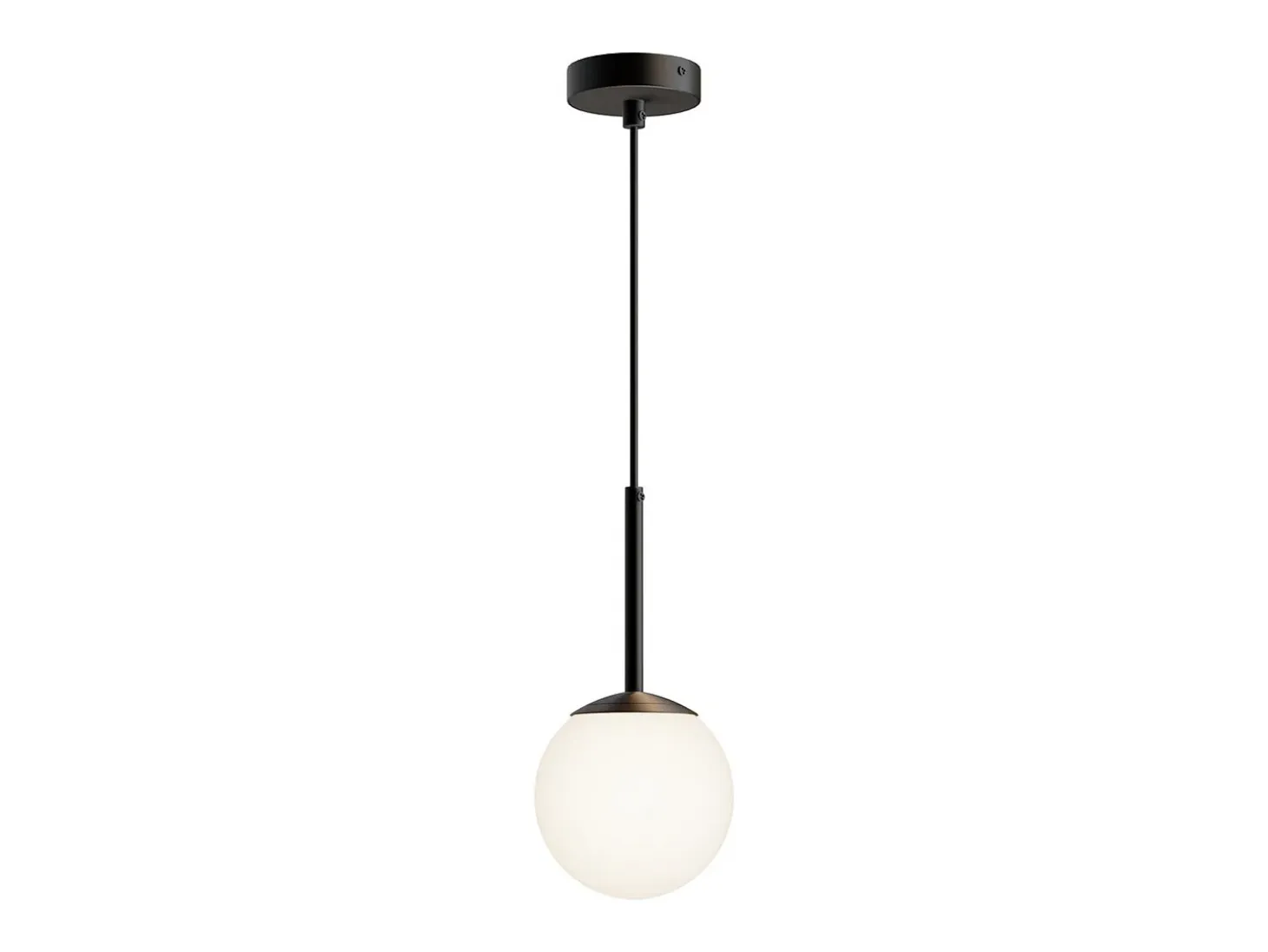 Maytoni Basic form Maytoni Basic Form 15cm Modern Globe Lámpara de Techo Colgante Negro Mate E14