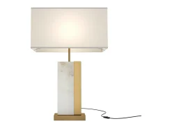 Maytoni Bianco Sobremesa Moderna Pantalla Latón E27