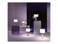 Maytoni Bianco Sobremesa Moderna Pantalla Latón E27