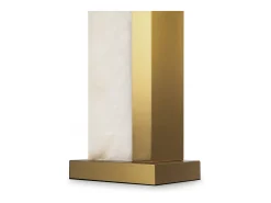 Maytoni Bianco Sobremesa Moderna Pantalla Latón E27
