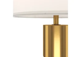 Maytoni Bianco Sobremesa Moderna Pantalla Redonda Latón E27