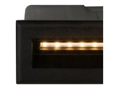 Maytoni Bosca Aplique Exterior Empotrable Negro, 13.7cm, 3000K IP65