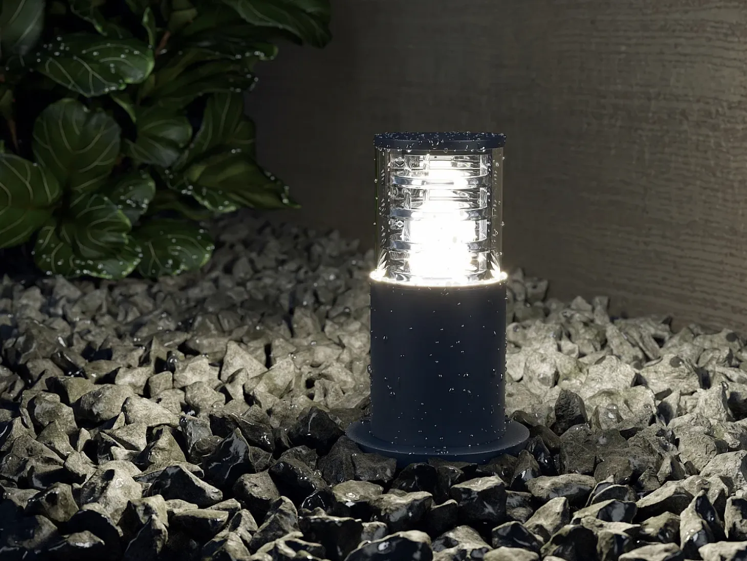 Maytoni Bronx Pedestal exterior negro, IP54