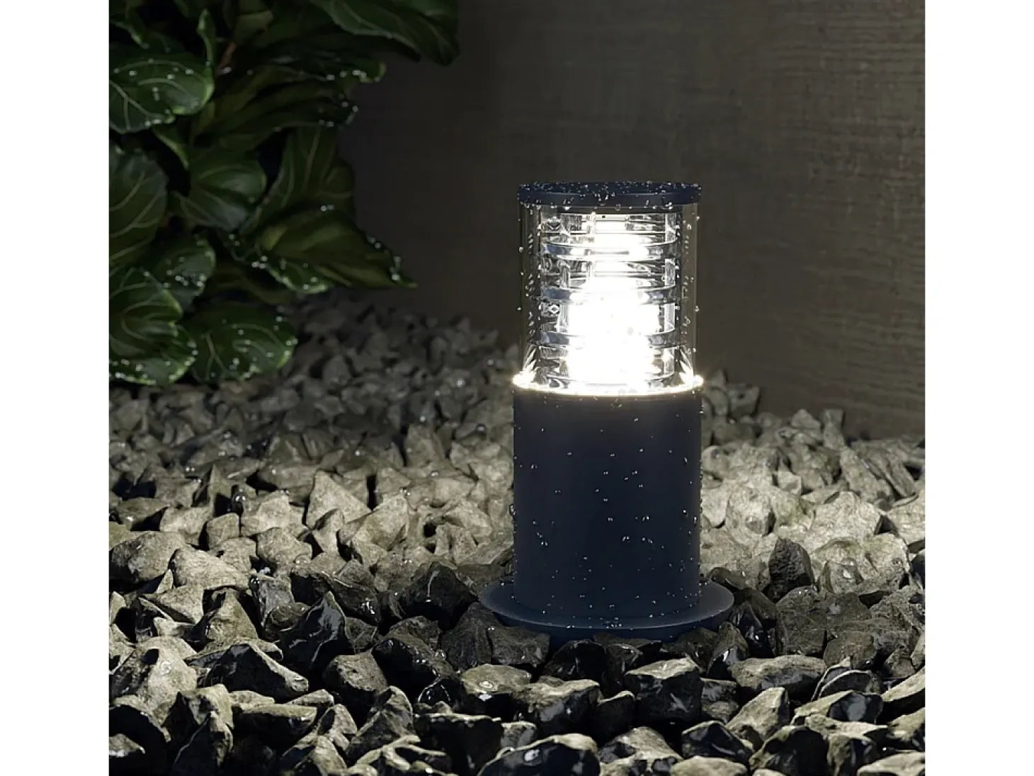 Maytoni Bronx Pedestal exterior negro, IP54