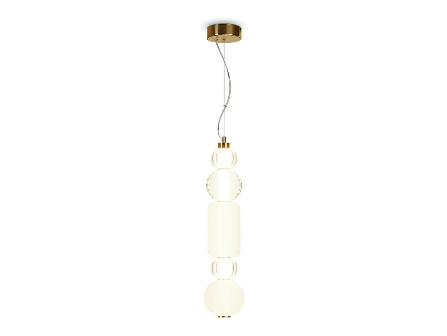 Maytoni Collar II Moderna Lámpara de Techo Colgante Fina Oro LED Integrado 3000K