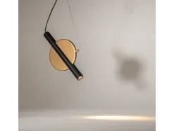 Maytoni Enigma Moderna lámpara de techo colgante LED integrada latón 3000K
