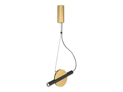 Maytoni Enigma Moderna lámpara de techo colgante LED integrada latón 3000K
