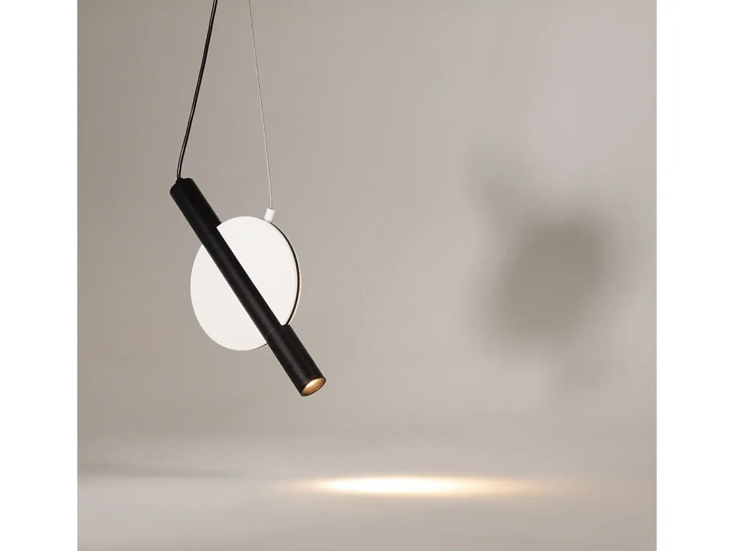 Maytoni Enigma Plafón colgante LED integrado moderno blanco 3000K