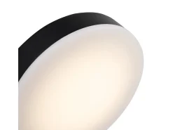Maytoni Fad Moderna lámpara de pared LED negra integrada Fad