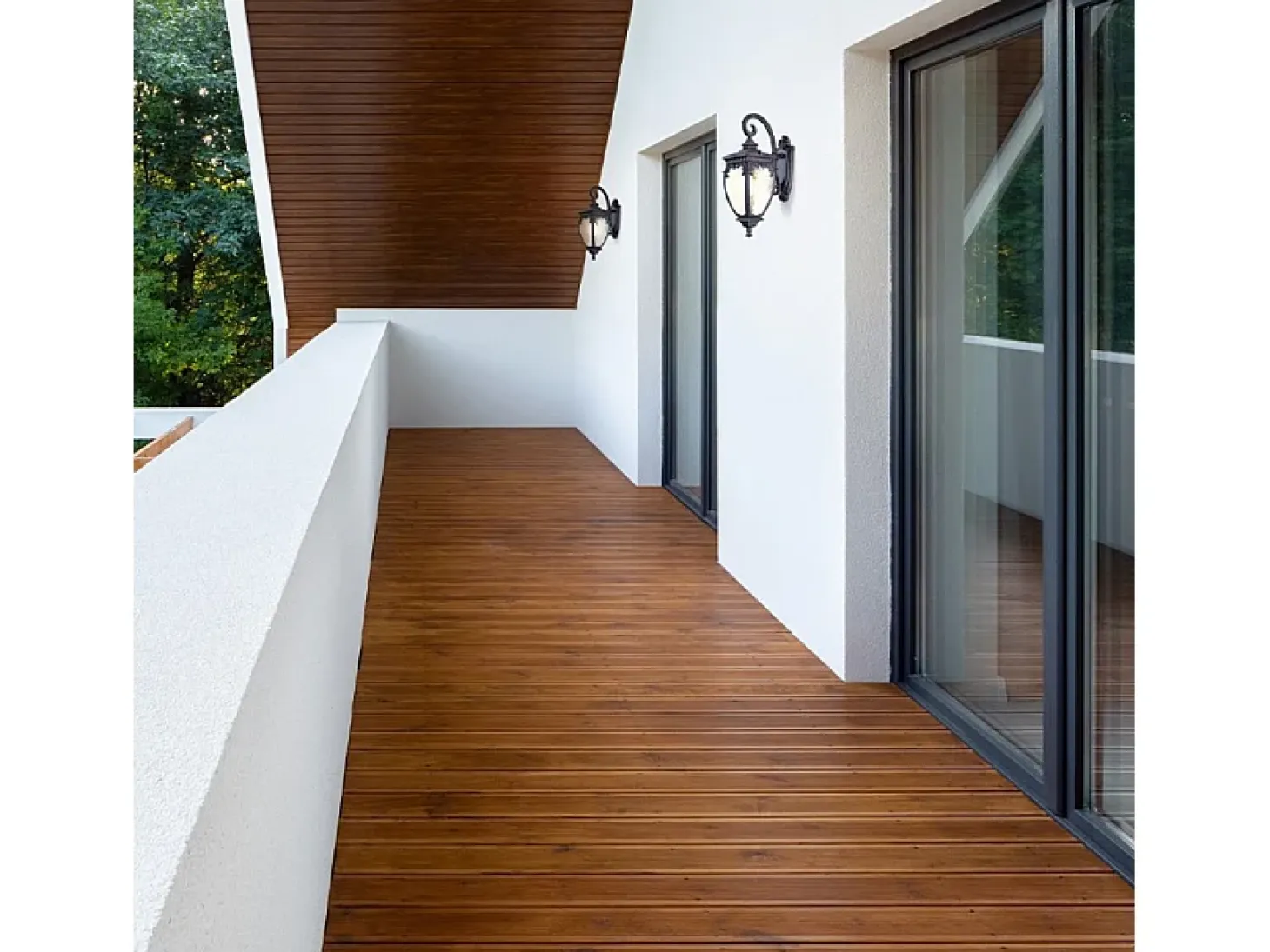 Maytoni Fleur Farol de pared exterior negro con oro, IP44