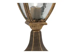 Maytoni Fleur Pedestal exterior negro con dorado, IP44
