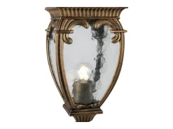 Maytoni Fleur Pilona Exterior Negra con Oro, IP44
