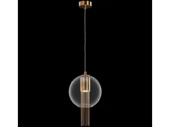 Maytoni Flusso I Lámpara de Techo Suspendida Fina Moderna Bronce GU10