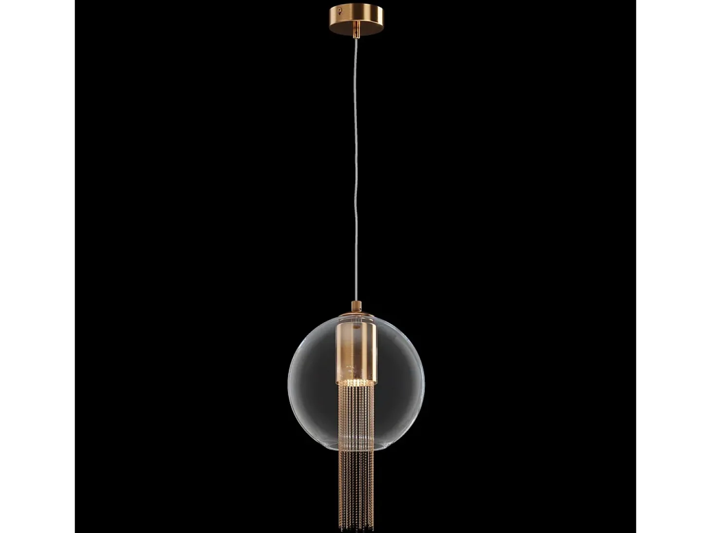Maytoni Flusso I Lámpara de Techo Suspendida Fina Moderna Bronce GU10