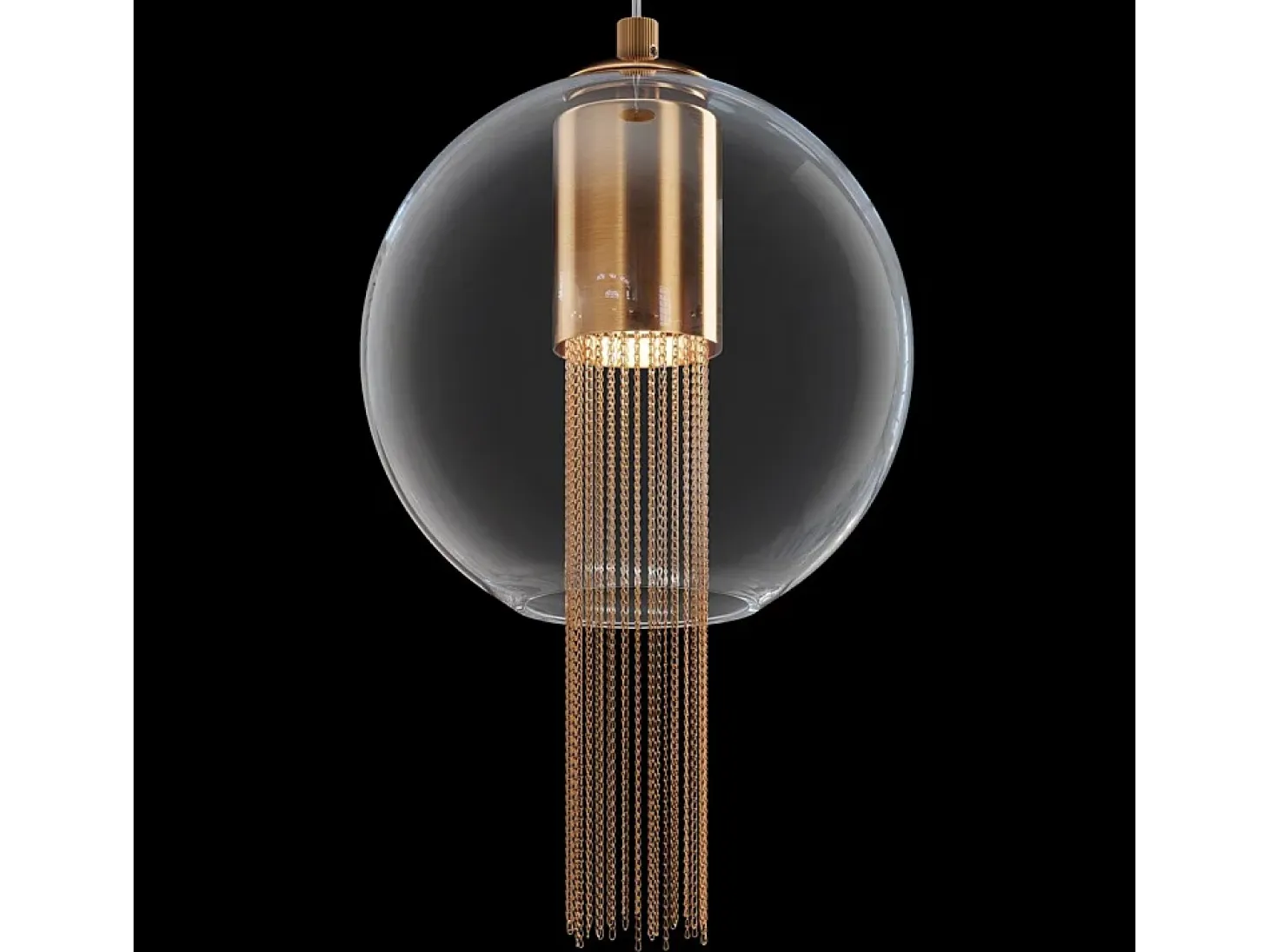 Maytoni Flusso I Lámpara de Techo Suspendida Fina Moderna Bronce GU10