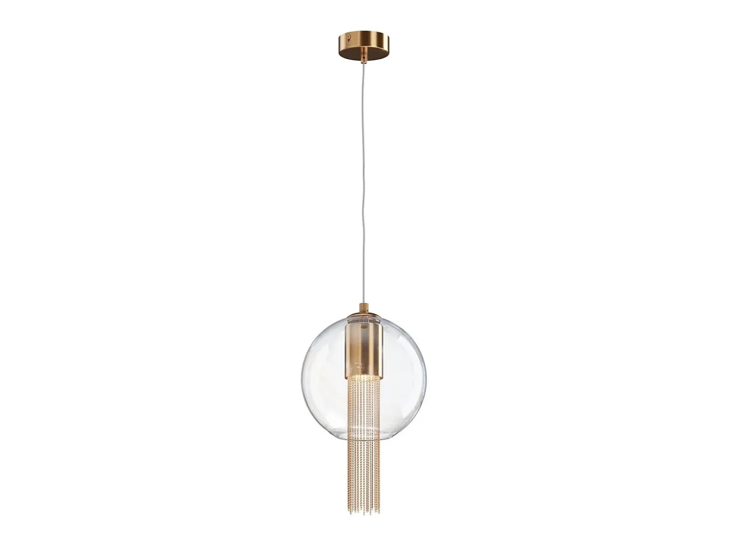 Maytoni Flusso I Lámpara de Techo Suspendida Fina Moderna Bronce GU10