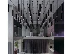 Maytoni Focus Lámpara de Techo Suspendida Slim GU10 Negra