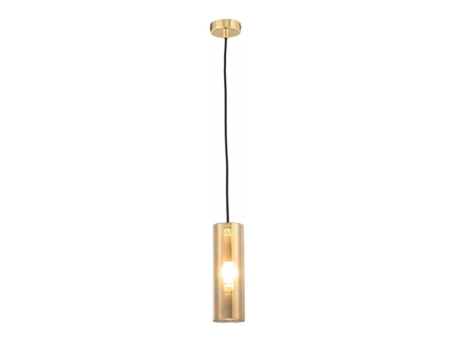 Maytoni Gioia Moderna lámpara de techo colgante Gioia Gold con pantalla de cristal