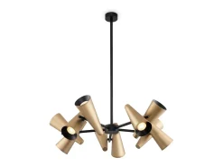 Maytoni Giro Moderna lámpara de techo colgante de 10 luces con varios brazos, latón GU10