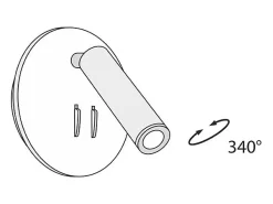 Maytoni Ios 176 Technical Ios 176 LED Integrado Lámpara de Pared Lectura Oro Mate