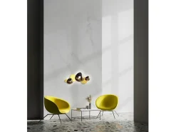 Maytoni Jack-stone Lámpara de pared LED integrada moderna dorada, 3000K