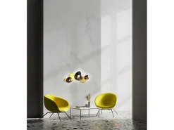 Maytoni Jack-stone Lámpara de pared LED integrada moderna, níquel, 3000K