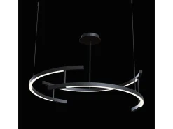 Maytoni Line Lámpara de techo colgante integrada moderna negra, 3000K