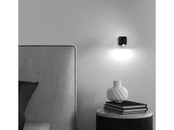 Maytoni Mirax Lámpara de pared de lectura negra con LED integrado Technical Mirax