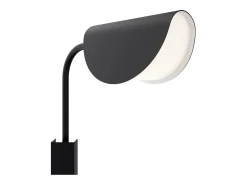 Maytoni Mollis Lámpara de pared moderna negra, pantalla acrílica