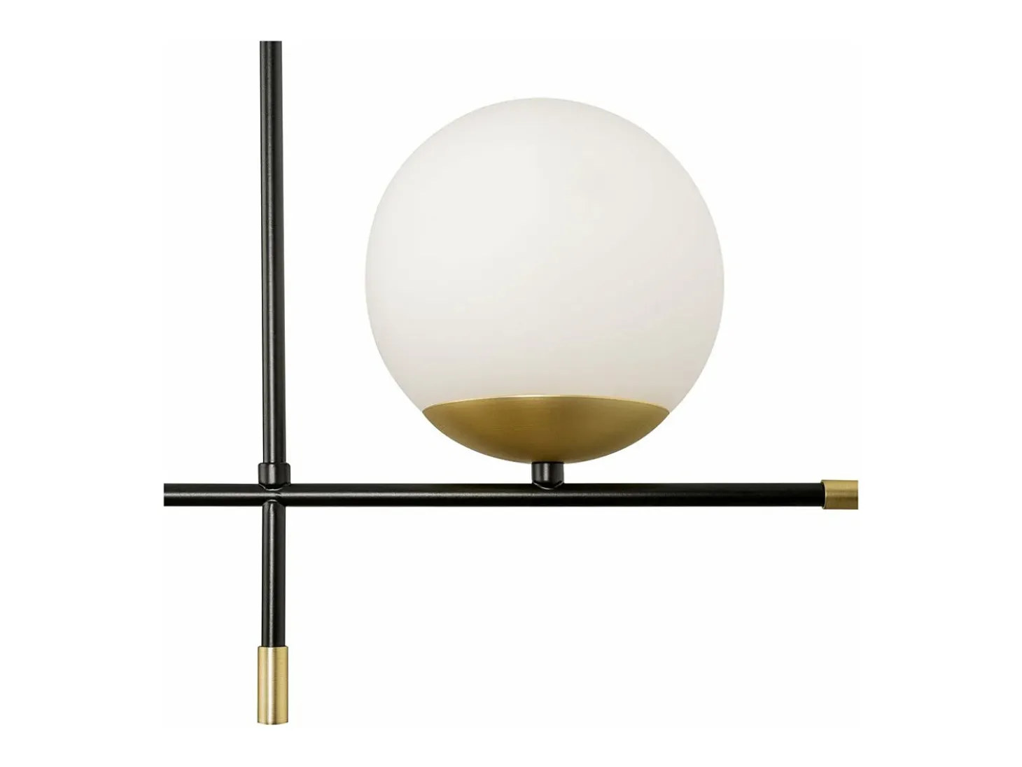Maytoni Nostalgia Lámpara colgante Modern Nostalgia de 2 luces en oro mate con pantallas de cristal