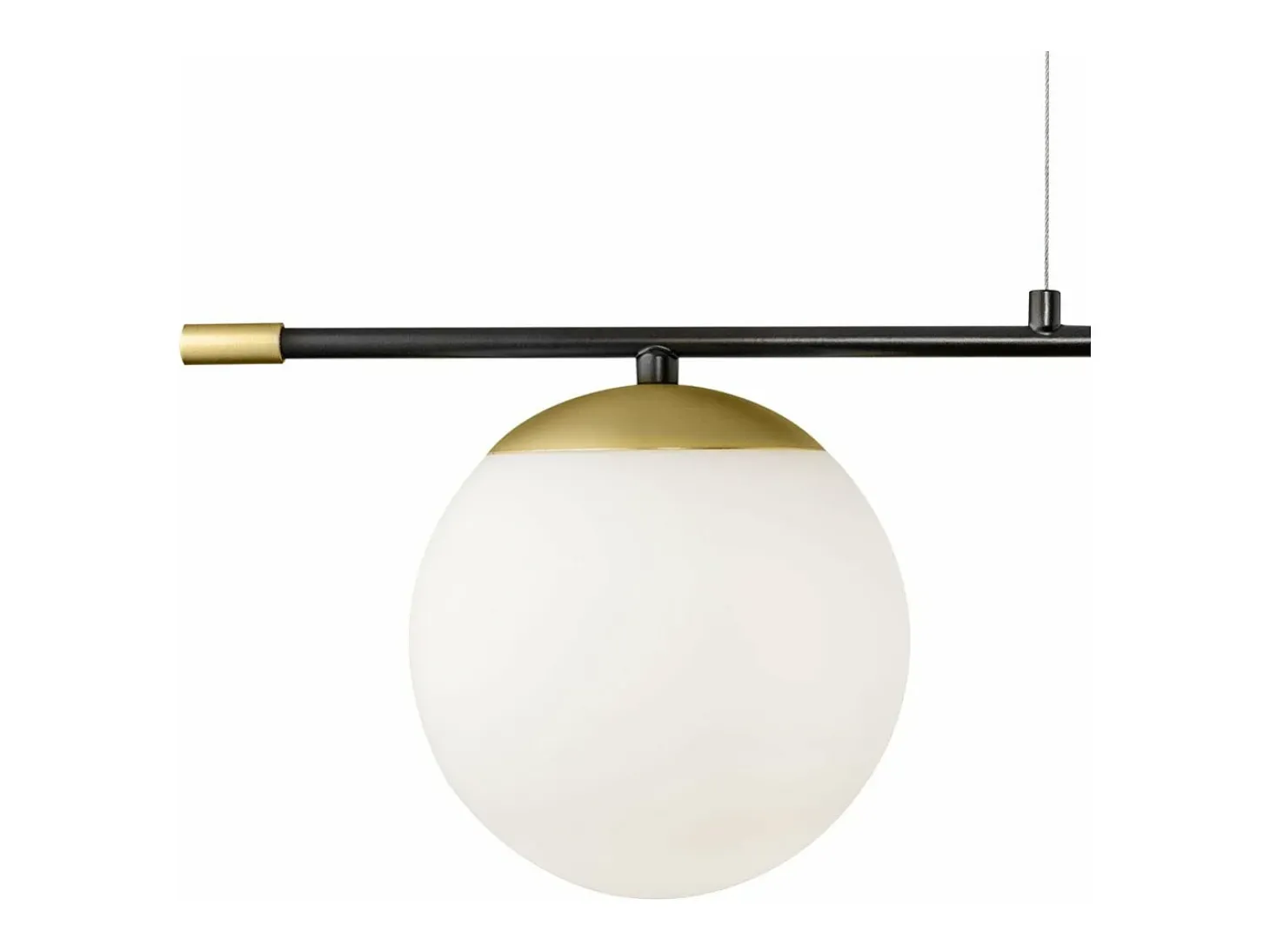 Maytoni Nostalgia Lámpara colgante Modern Nostalgia de 2 luces en oro mate con pantallas de cristal