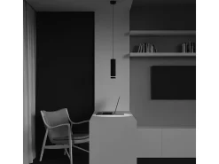 Maytoni Orlo Plafón LED Integrado Colgante Negro 4000K