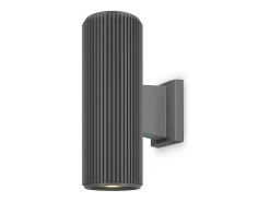 Maytoni Rando Aplique 2 Luces Up Down Exterior Gris E27 IP54
