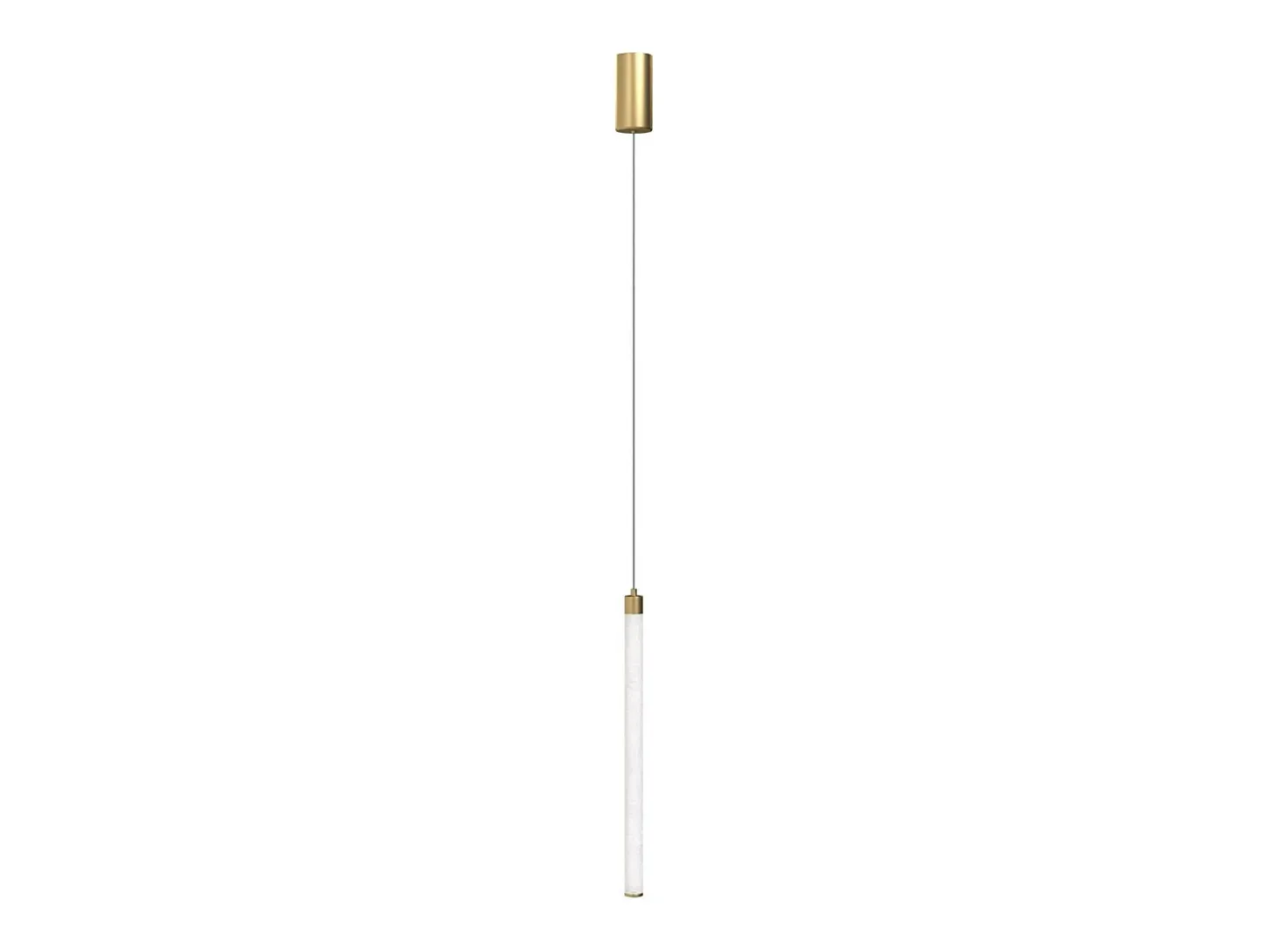 Maytoni Ray Lámpara de Techo Colgante Fina Dorada, 95,9cm, LED Integrado 3000K