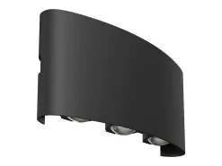 Maytoni Strato Aplique Exterior Up Down Negro, IP54, 3000K