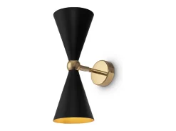 Maytoni Vesper Modern Vesper 2 Light Black with Gold Up Down Lámpara de pared