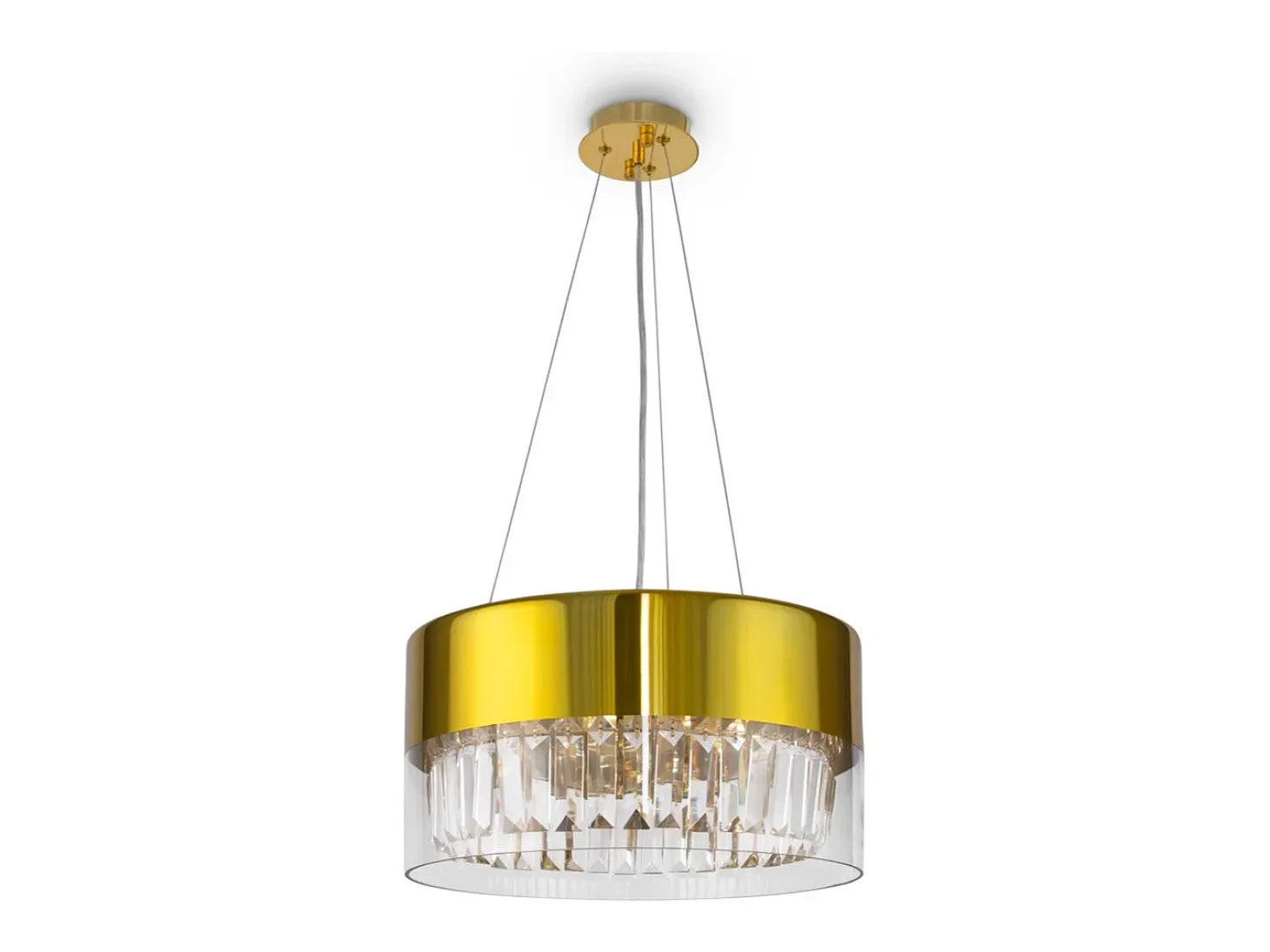 Maytoni Wonderland Plafón colgante cilíndrico moderno dorado